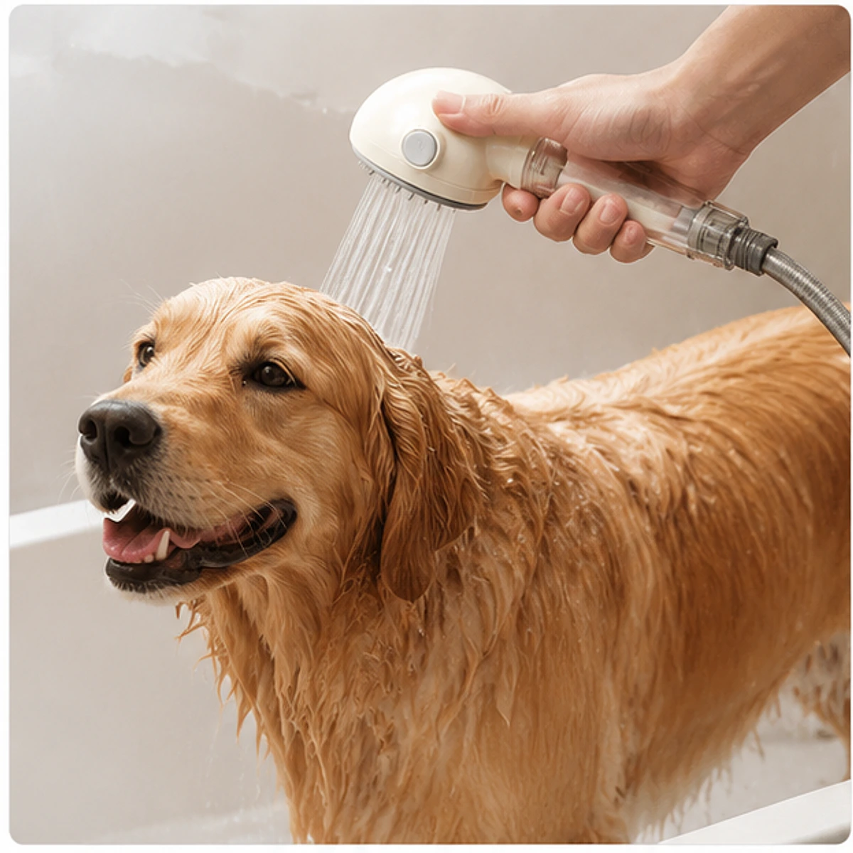 Handheld Pet Shower Sprayer usage
