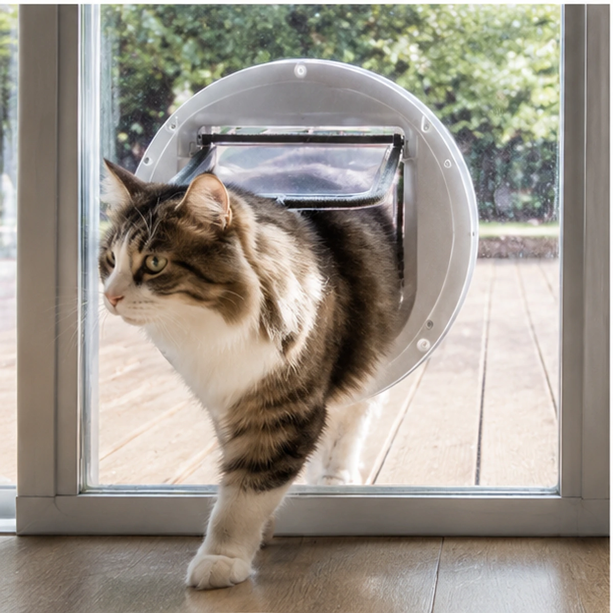 Pet Door Glass Mounting Adaptor usage