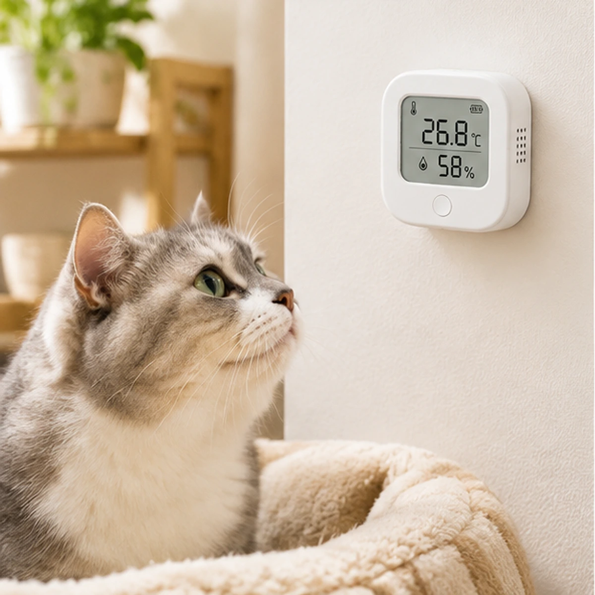Pet Room Temperature and Humidity Sensor usage