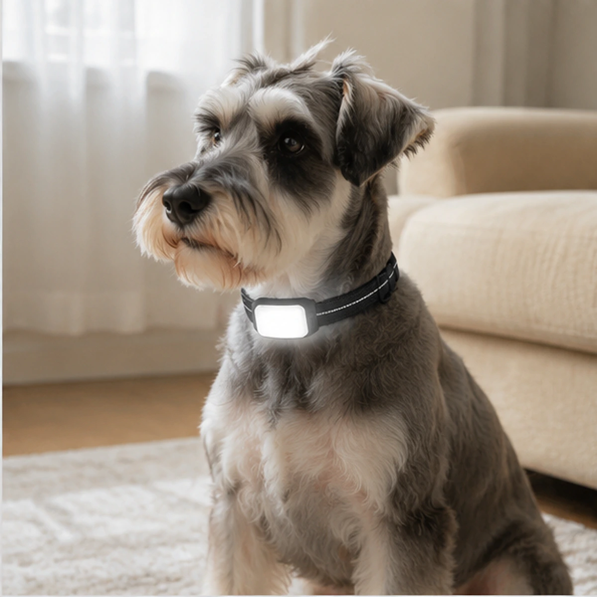 Rechargeable Smart Collar Safety Light usage