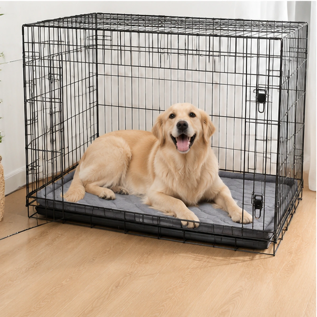 Washable Crate Pad usage