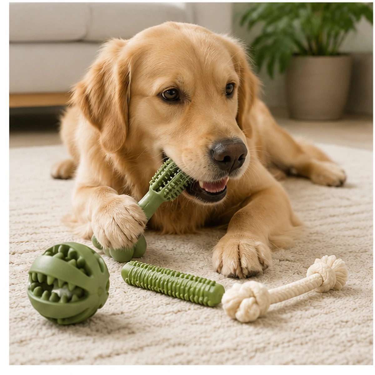 Dental Care Chew Set usage